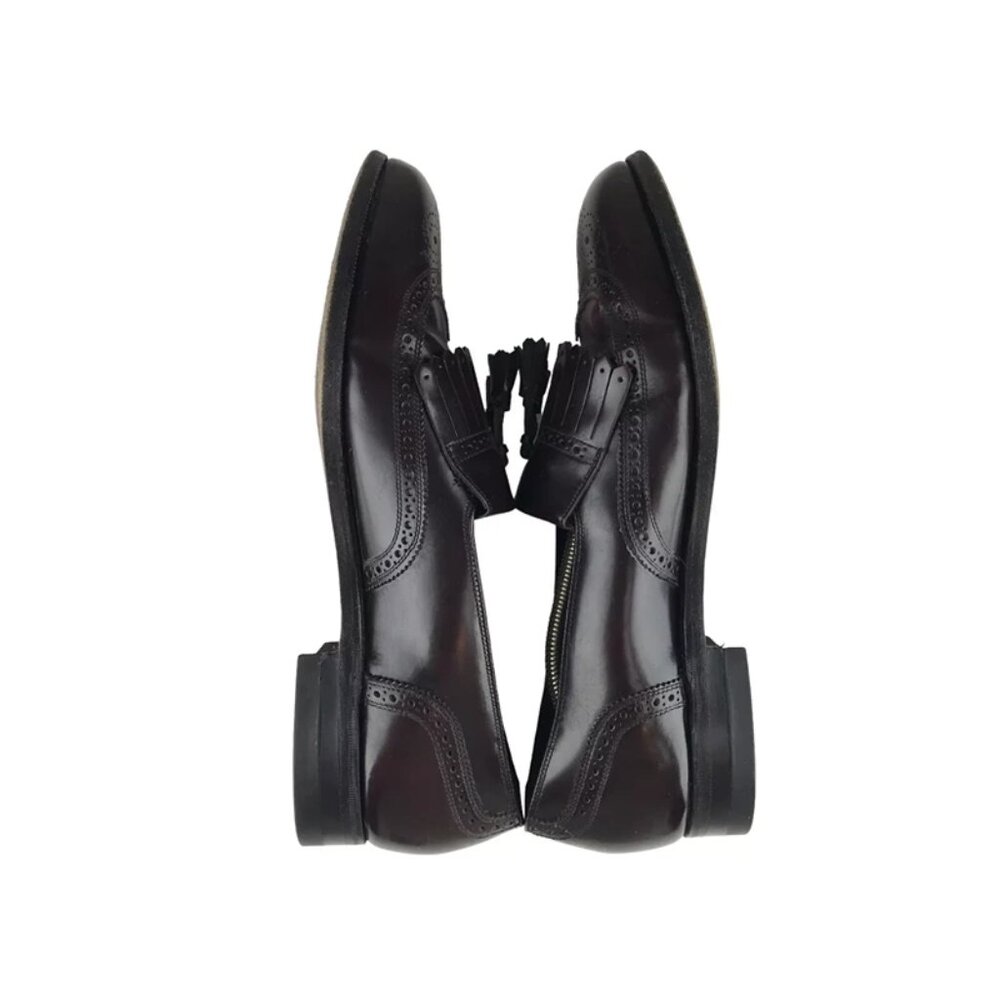 Florsheim Mens Dark Brown 30495 Almond Toe Slip On Loafer Shoes Size 10.5‎ D - Picture 6 of 9